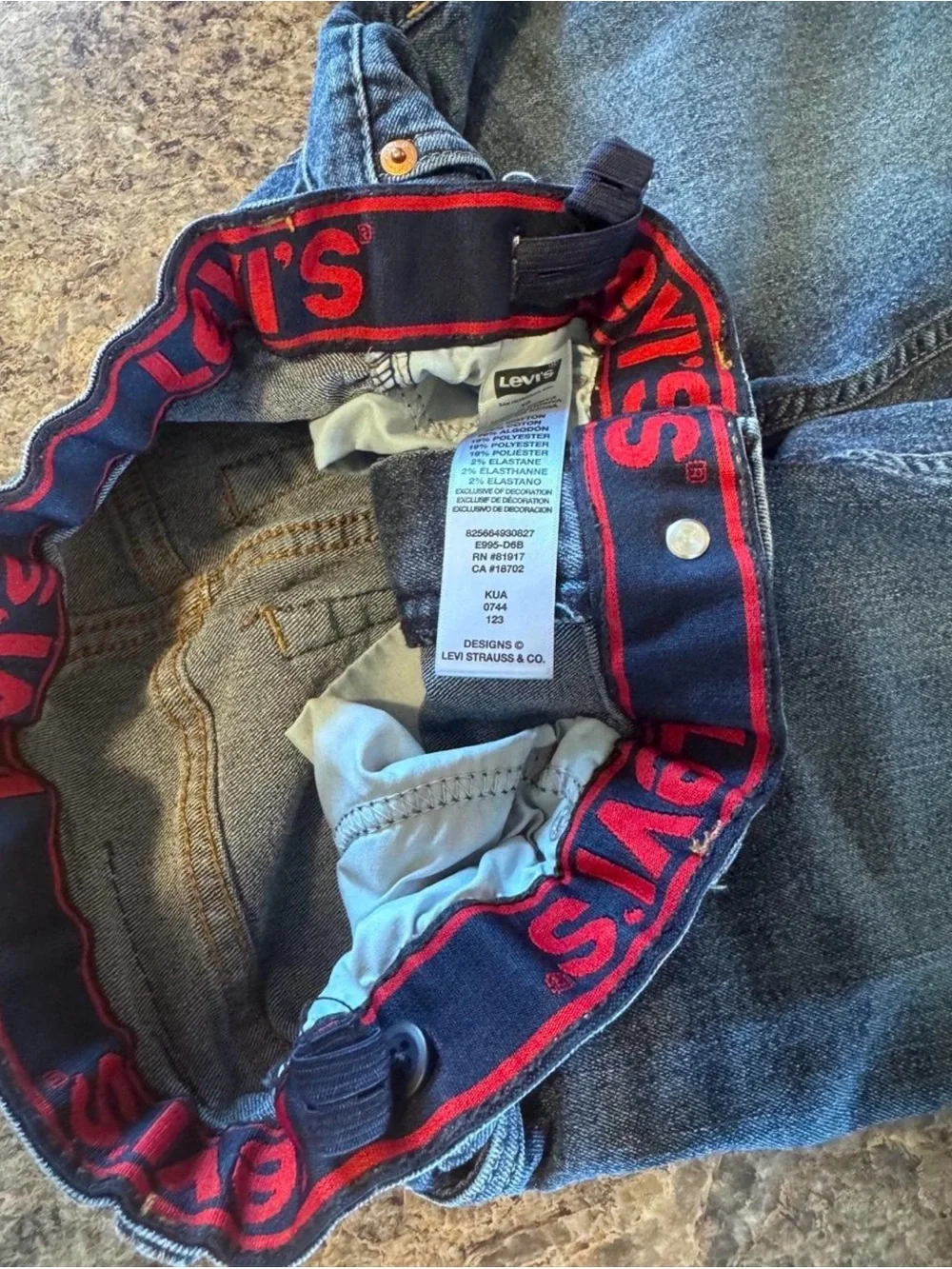 Levi's Kids Blue Denim Shorts